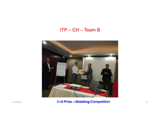 ITP – CH – Team B
12/12/2017 Dr. Syed Ahmed Owais 753 rd Prize – Detailing Competition
 