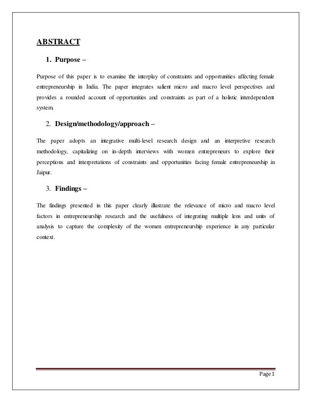 term paper of abstract