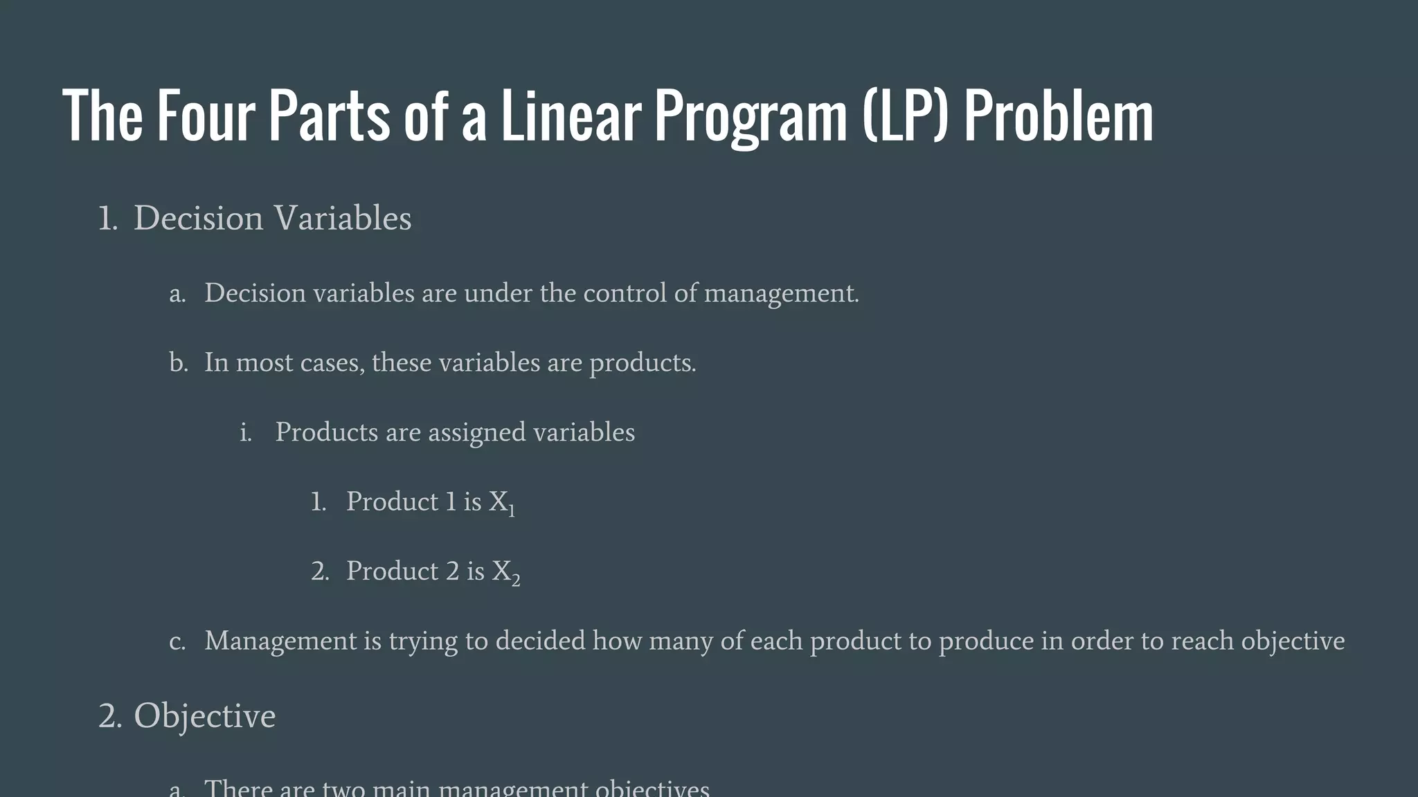 How to set up a Graphical Method Linear Programming Problem ...
