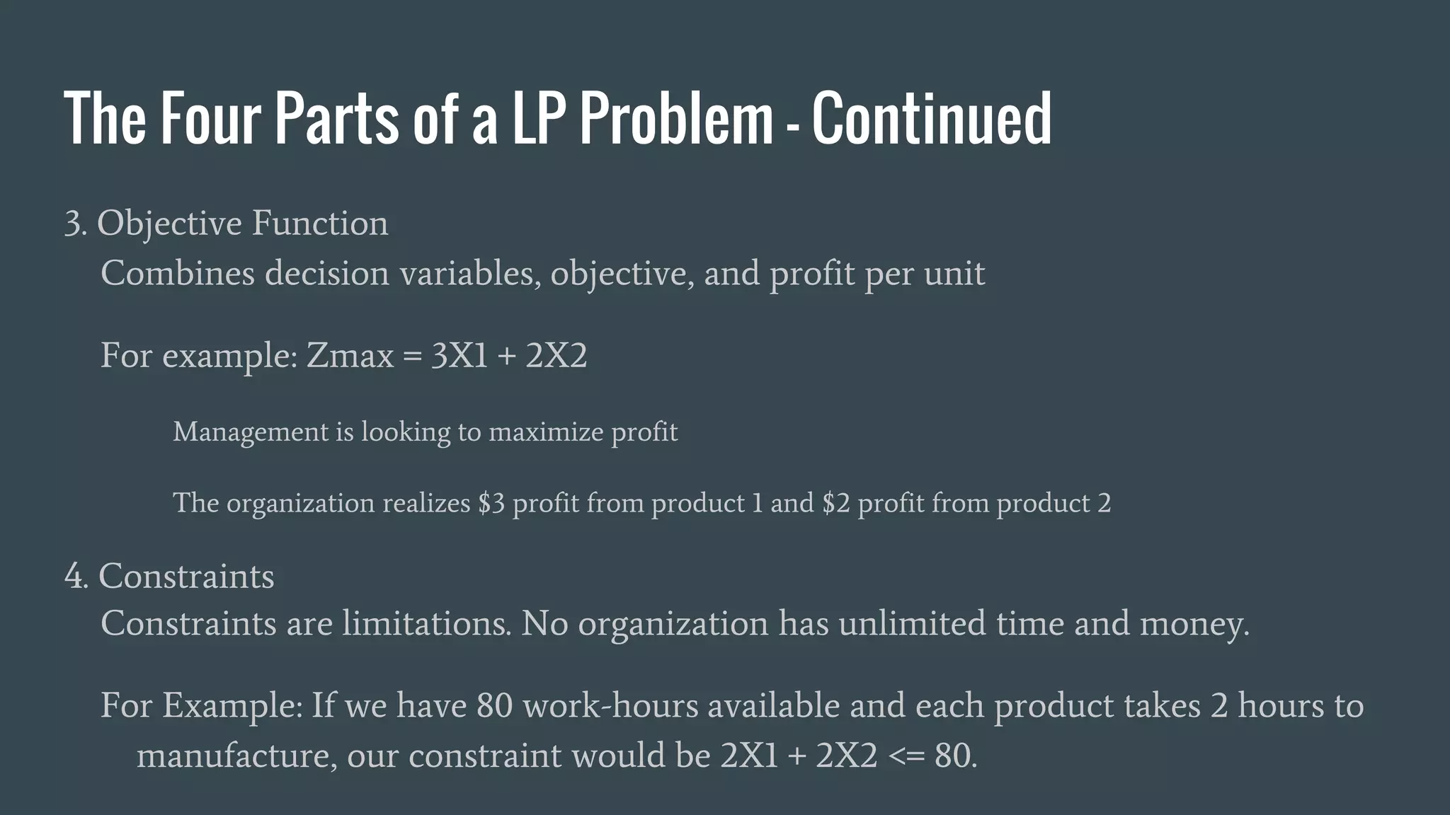 How to set up a Graphical Method Linear Programming Problem ...