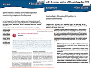 ASH American society of Hematology Dec 2019
 