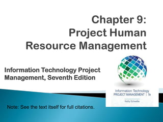 Note: See the text itself for full citations.
Information Technology Project
Management, Seventh Edition
 