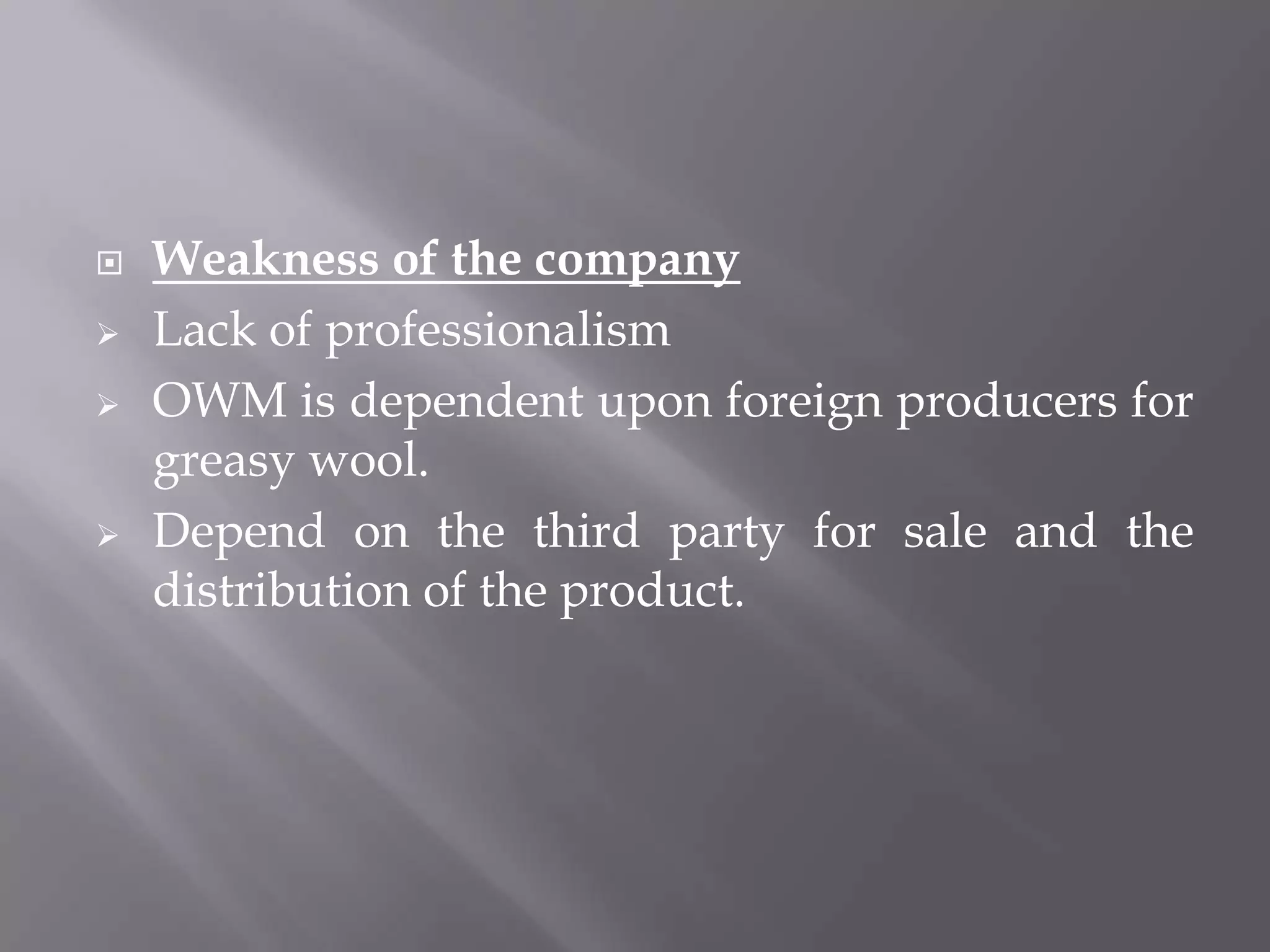 Hosiery Knitwear Products:-Lady CardigansPulloversWoolen Vests, Undergarments for Men  Monte Carlo and Canterbury are popular brands of international quality are segments of OWM’s products.