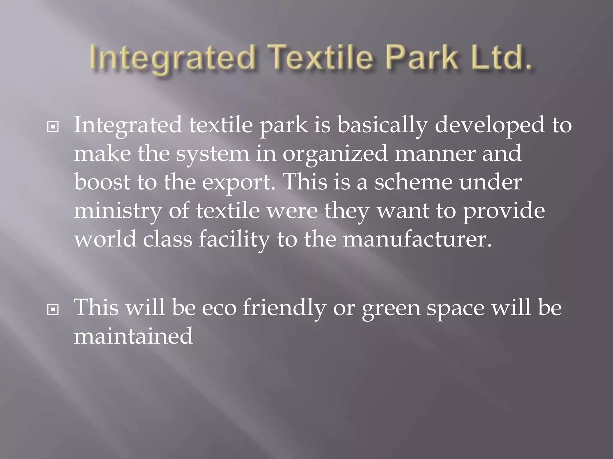 Expanding the business in Finance sectorTHREATS Mushrooming and upcoming of small hosieries in Ludhiana