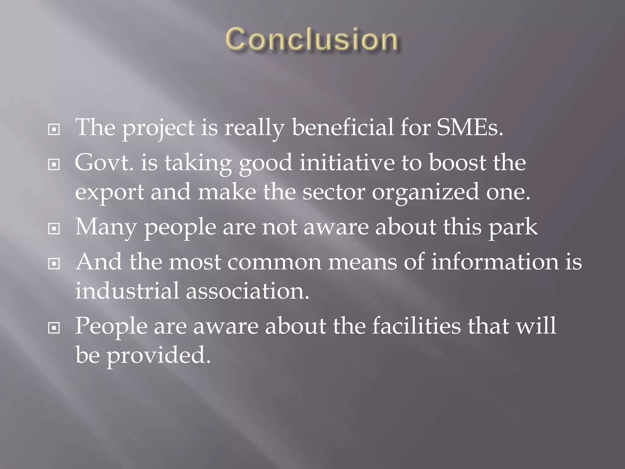 Graph 7.2 Aware of the integrated textile park