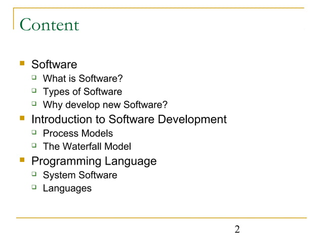 software development and programming languages | PPT
