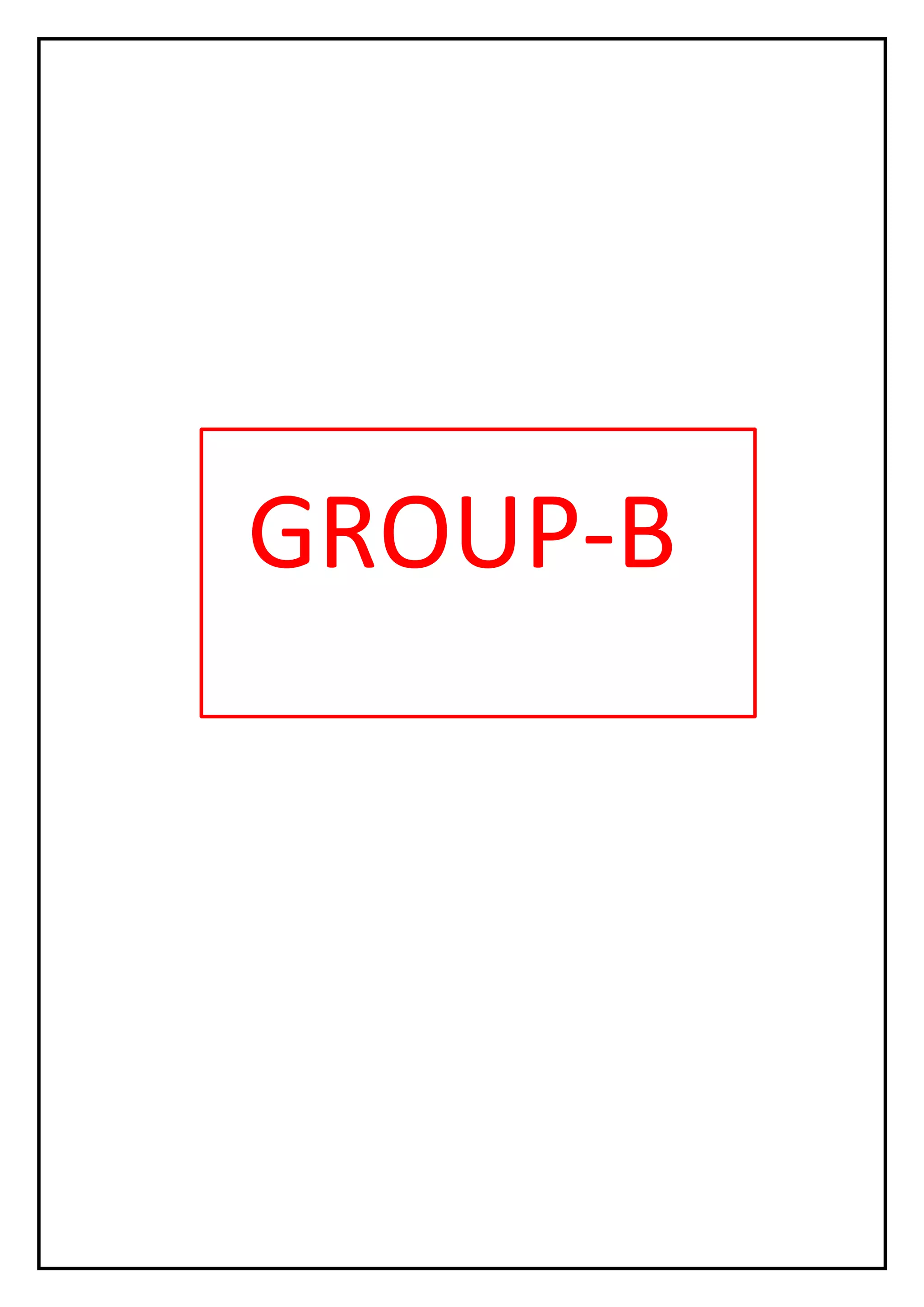 GROUP-B
 