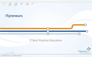 ITpreneurs IT Best Practice Education  