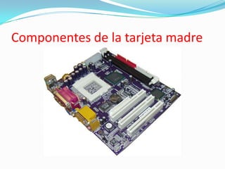 Componentes de la tarjeta madre