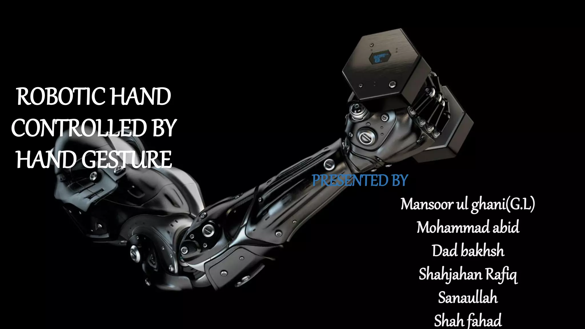 • Part 1: Introduction to our Project
• Part 2: Introduction to Implementation Tools
• Part 3 Results and Conclusions
• Part 4: Possible uses
 