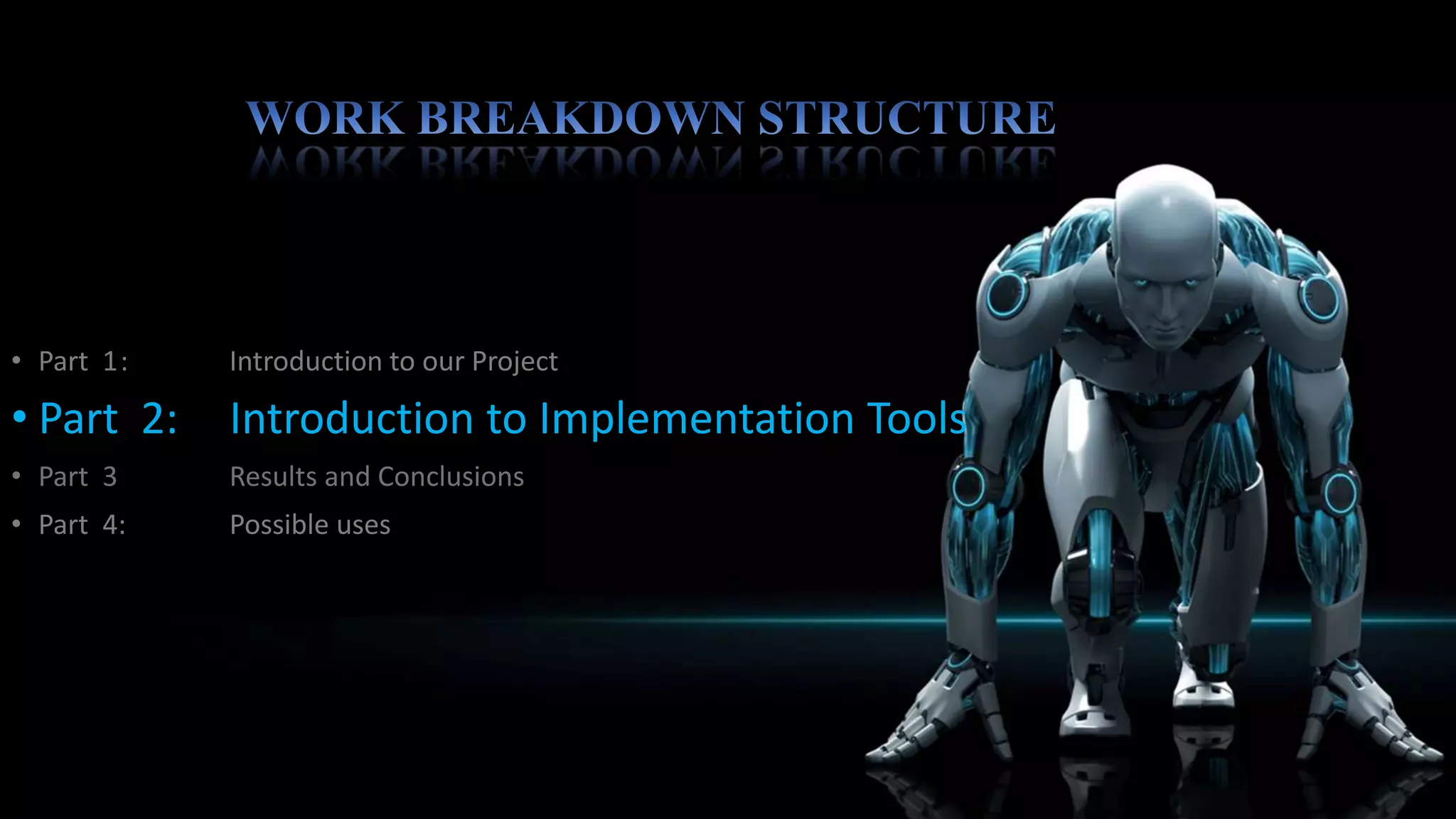 The Arduino is a microcontroller board based on the
ATmega328.
Arduino is a open source electronics prototyping platform
based on flexible, easy to use hardware and software.
The Arduino can sense the environment by receiving input
from a verity of sensor and can effect its surroundings by
controlling motors and other actuators.
 