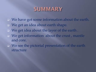 STRUCTURE OF THE EARTH | PDF