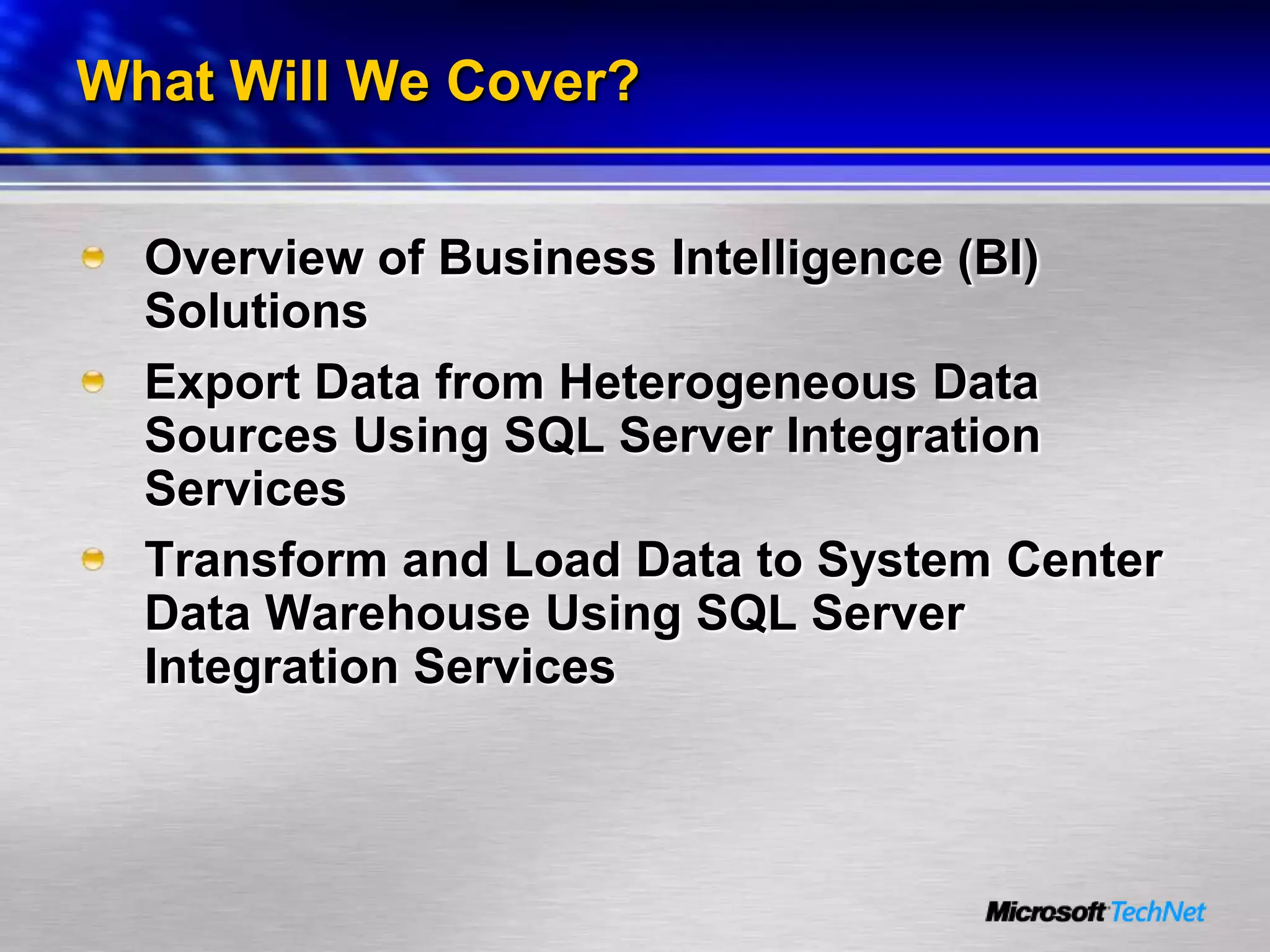 Business Intelligence For It Professionals Part 2 Seamless Data Integration 90