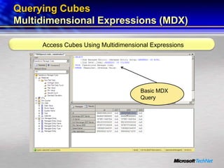 Bi For It Professionals Part 3   Building And Querying Multidimensional Cubes