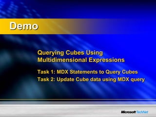Bi For It Professionals Part 3   Building And Querying Multidimensional Cubes