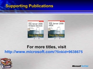 Bi For It Professionals Part 3   Building And Querying Multidimensional Cubes