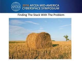 Finding The Stack With The Problem
 