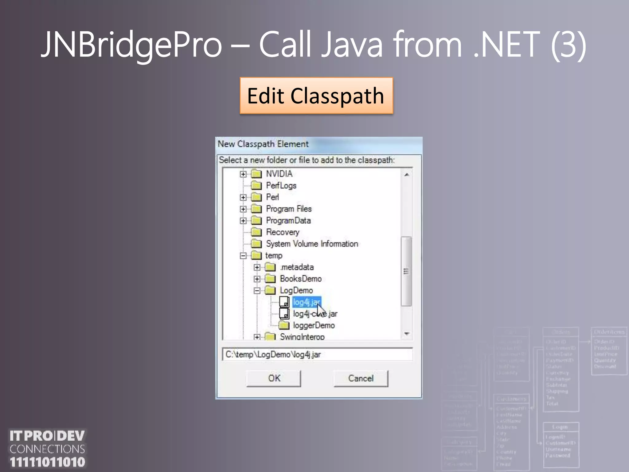JNBridgePro – Call Java from .NET (3)Edit Classpath