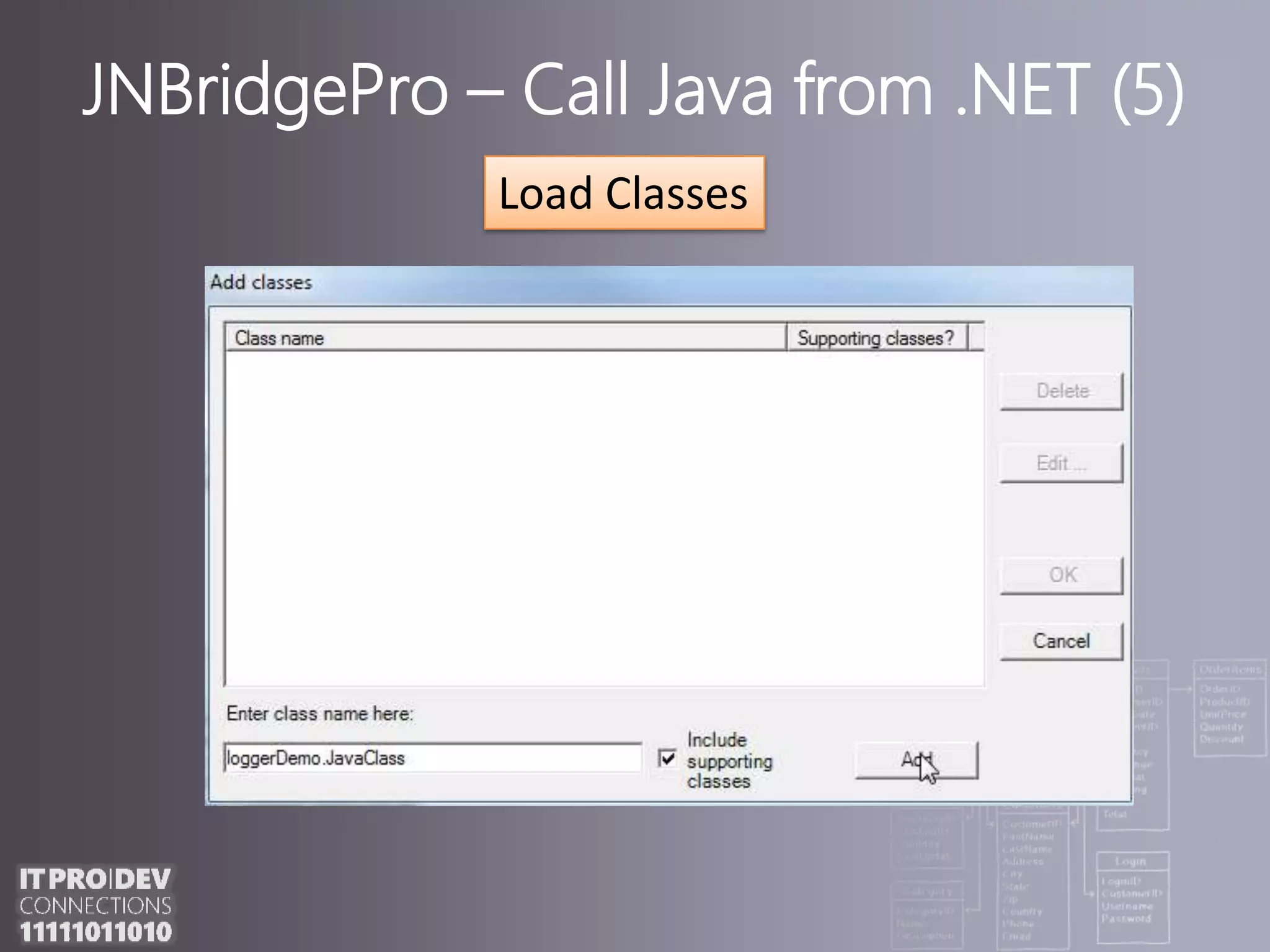 JNBridgePro – Call Java from .NET (5)Load Classes