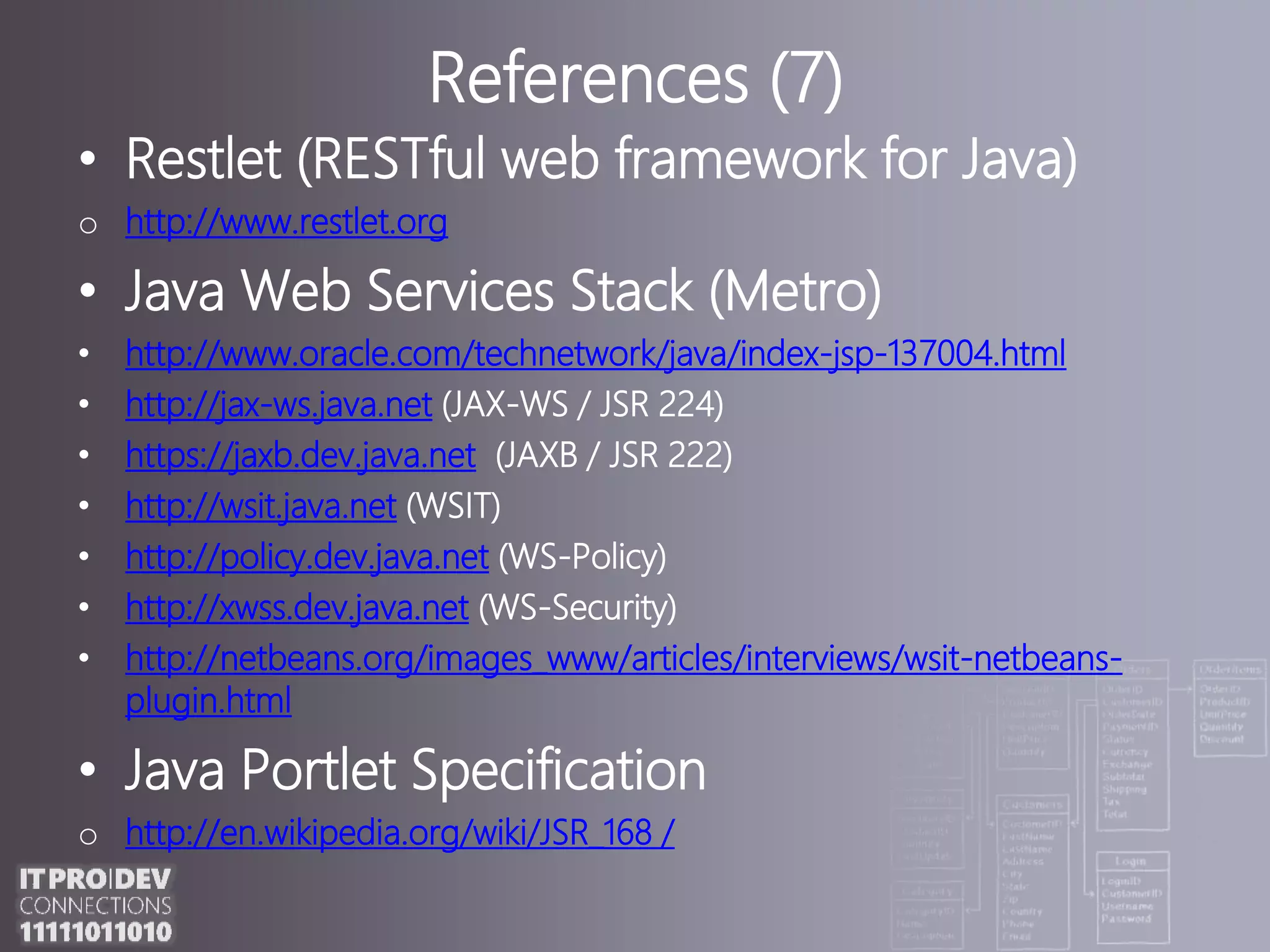 http://lsd.luminis.nl/java-net-interoperability/References (5)IKVM.nethttp://www.ikvm.net