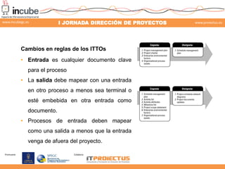 www.incubegc.es

I JORNADA DIRECCIÓN DE PROYECTOS

www.proiectus.es

29 de noviembre 2013

Cambios en reglas de los ITTOs
...