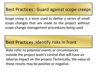 It project management and best practices | PPT