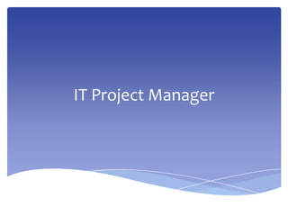 IT Project Manager
 