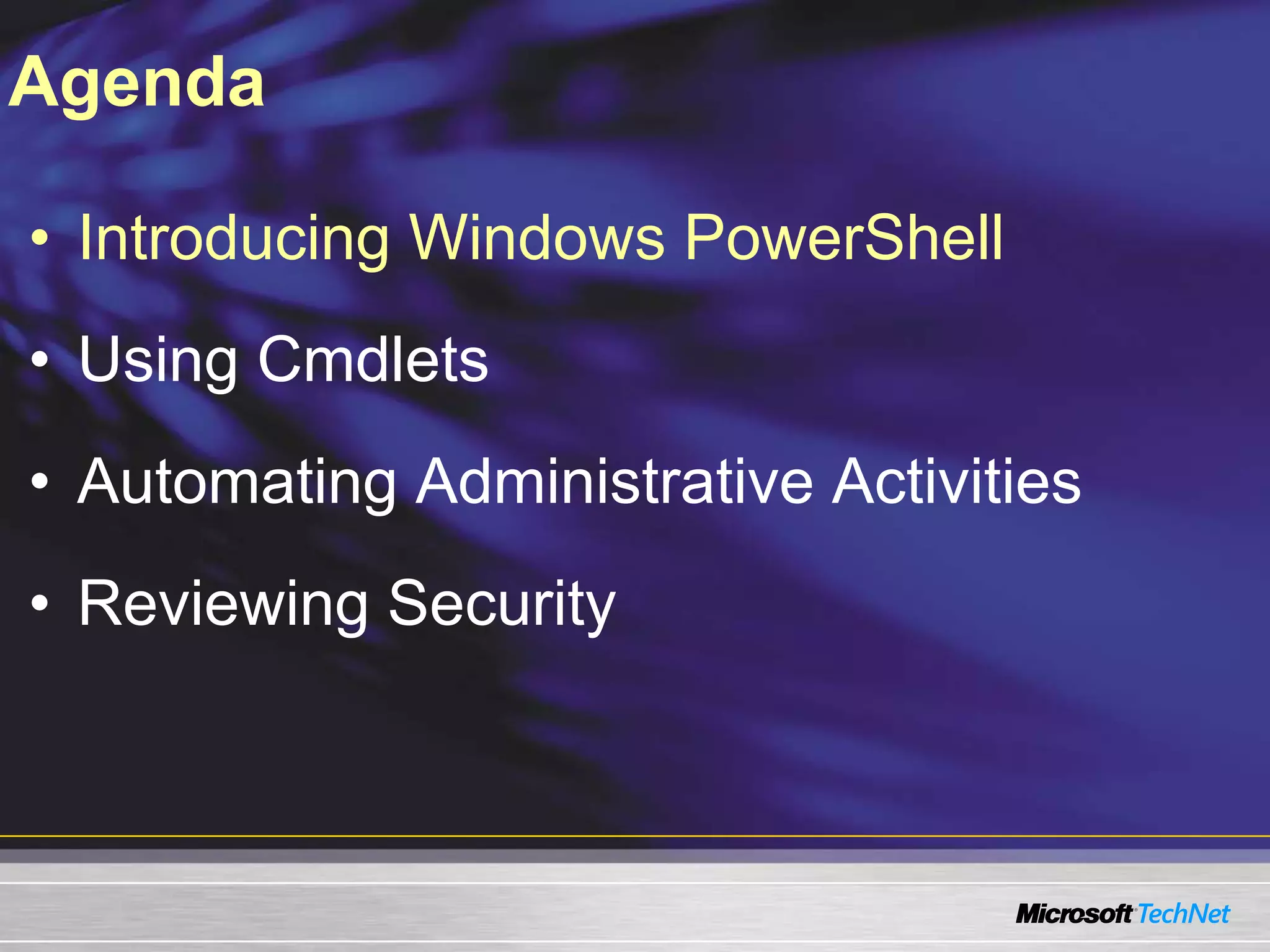 Introduction To Windows Power Shell