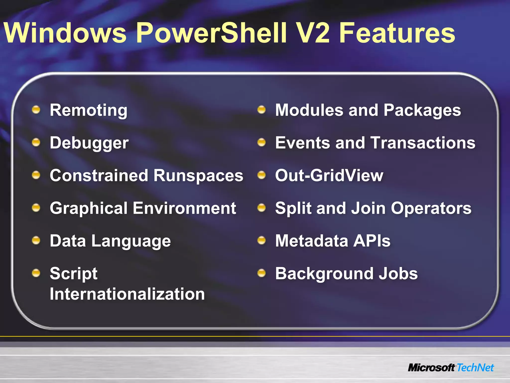 Introduction To Windows Power Shell