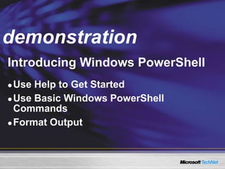 Introduction To Windows Power Shell | PPT