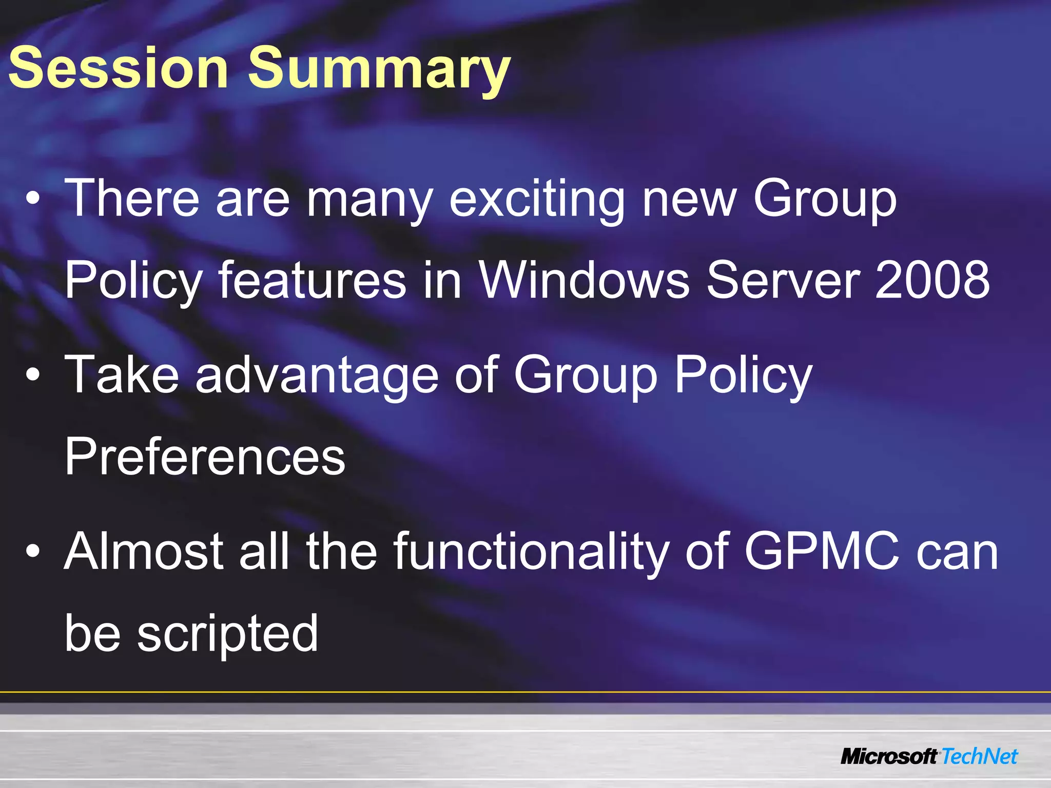 Group Policy Preferences, Templates, And Scripting
