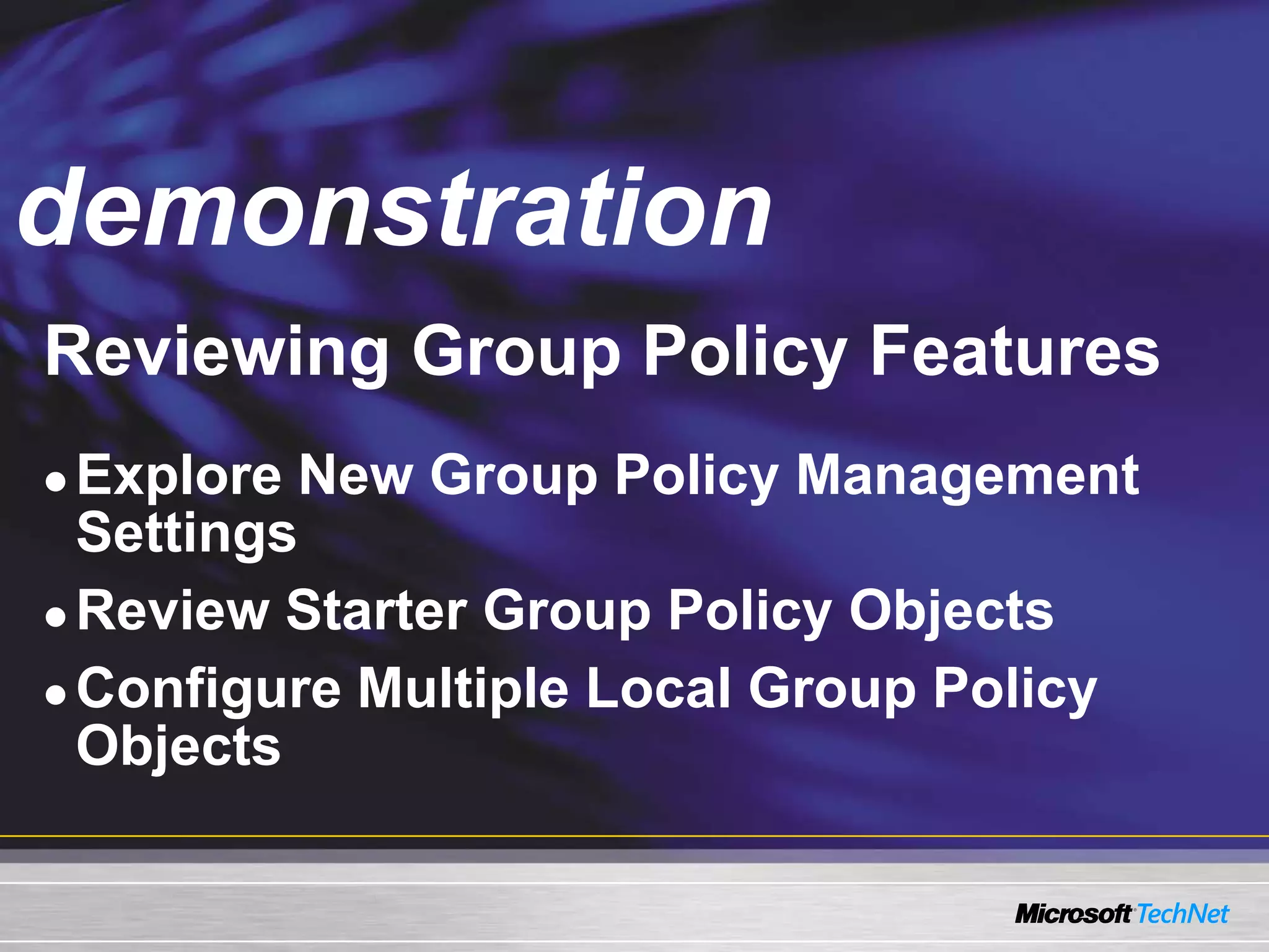 Group Policy Preferences, Templates, And Scripting