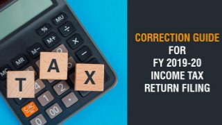 How to Correct ITR Mistakes for FY 2019-20?