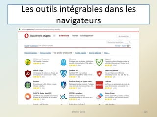 Les outils intégrables dans les
navigateurs
@telier 2016 125
 