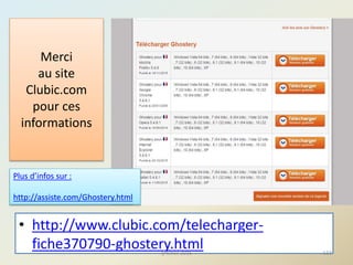 Merci
au site
Clubic.com
pour ces
informations
• http://www.clubic.com/telecharger-
fiche370790-ghostery.html@telier 2016 132
Plus d’infos sur :
http://assiste.com/Ghostery.html
 