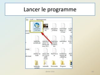 Lancer le programme
@telier 2016 181
 