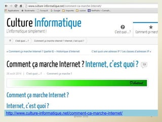 4
http://www.culture-informatique.net/comment-ca-marche-internet/
@telier 2016
 