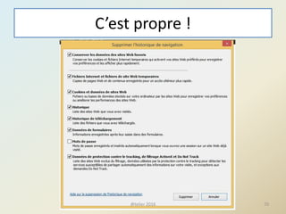 C’est propre !
70@telier 2016
 
