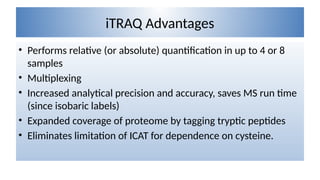 ITRAQ Isobaric Tag for Relative and Absolute quantification | PPT