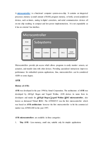 Training report on embedded sys_AVR | DOCX