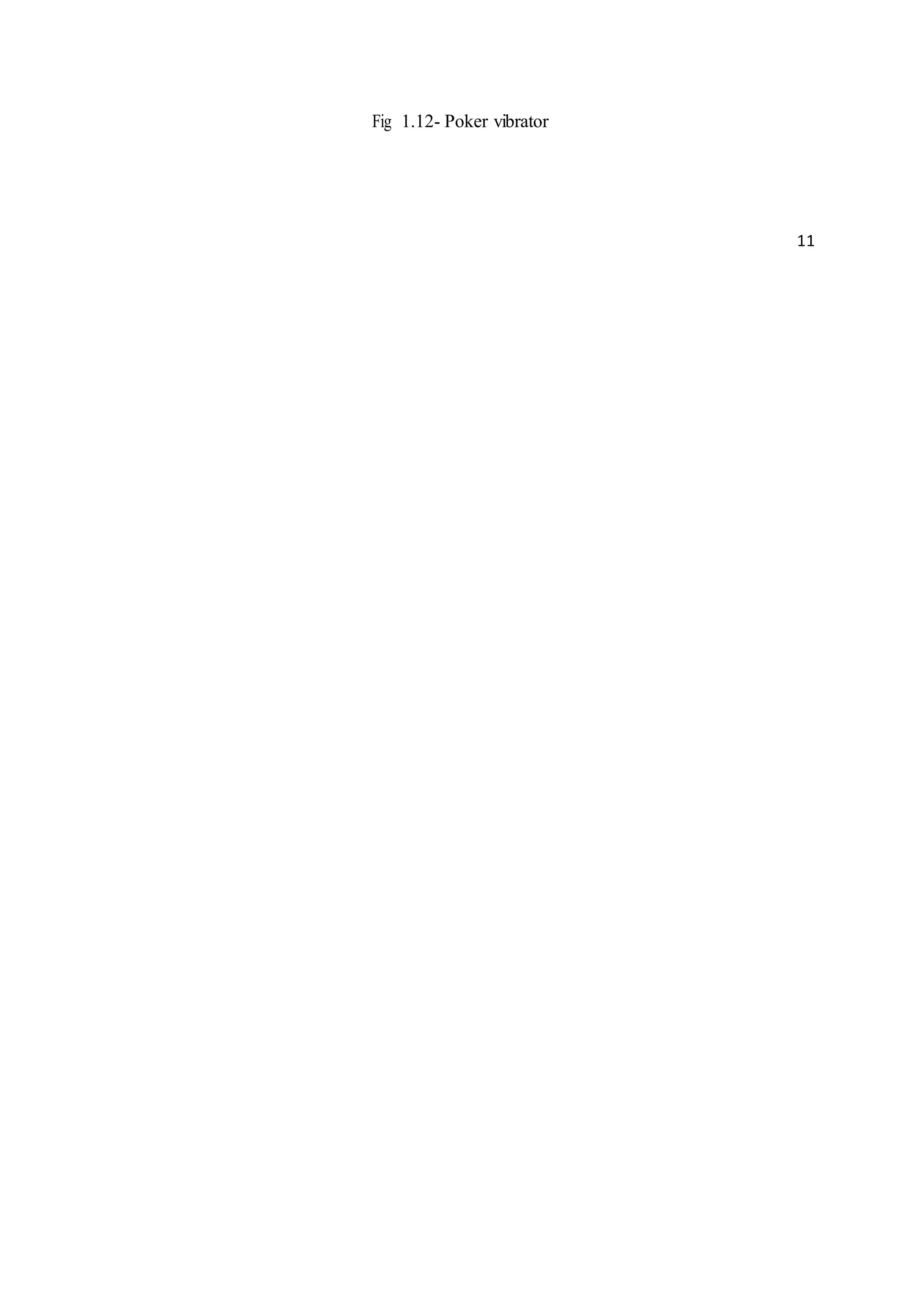Fig 1.12- Poker vibrator
11
 