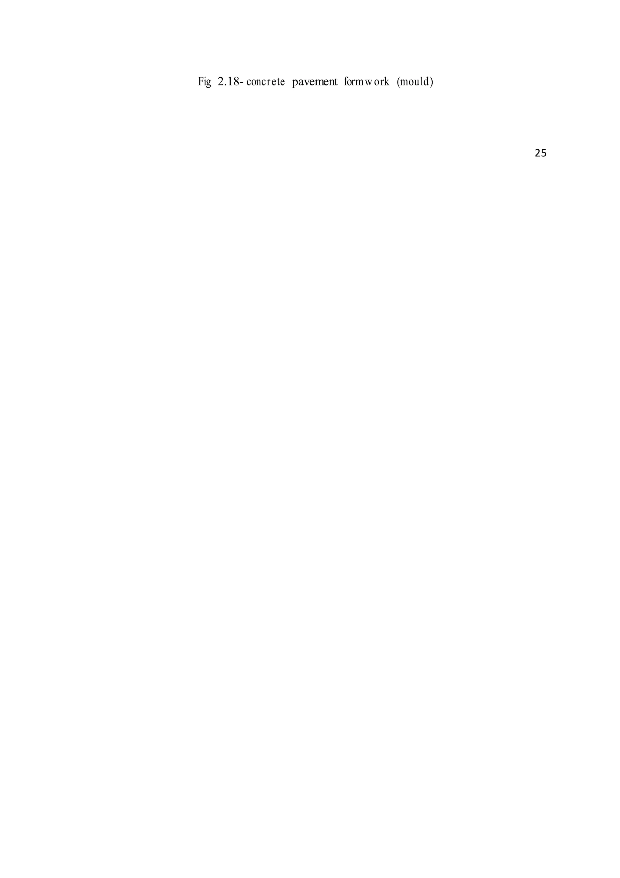 Fig 2.18- concrete pavement formwork (mould)
25
 