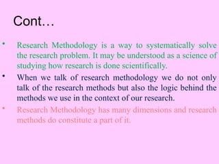 Ict Research Methods Methods Introduction to research methods in information technology | PPTX