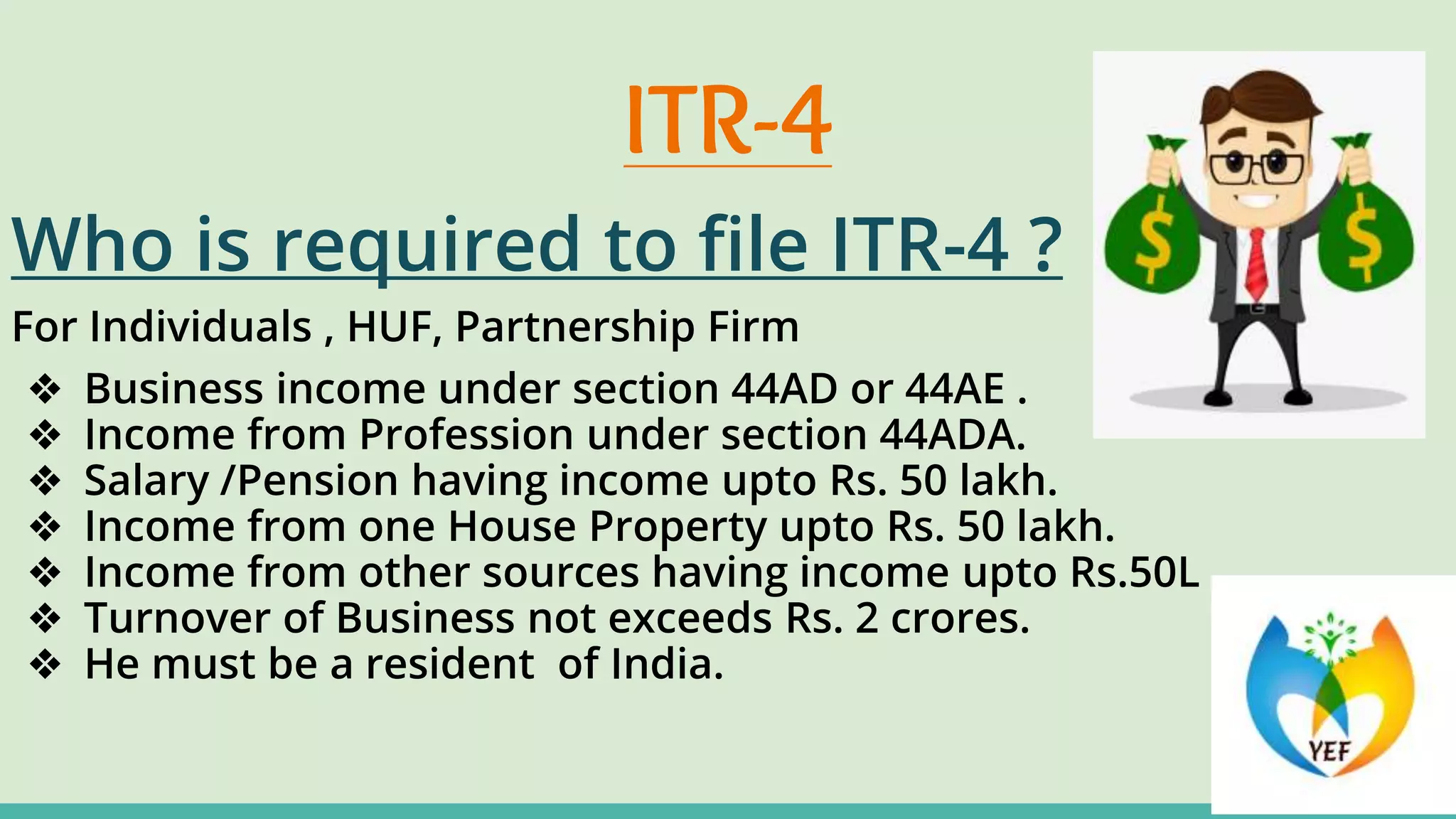 ITR filing ( Income Tax Return)