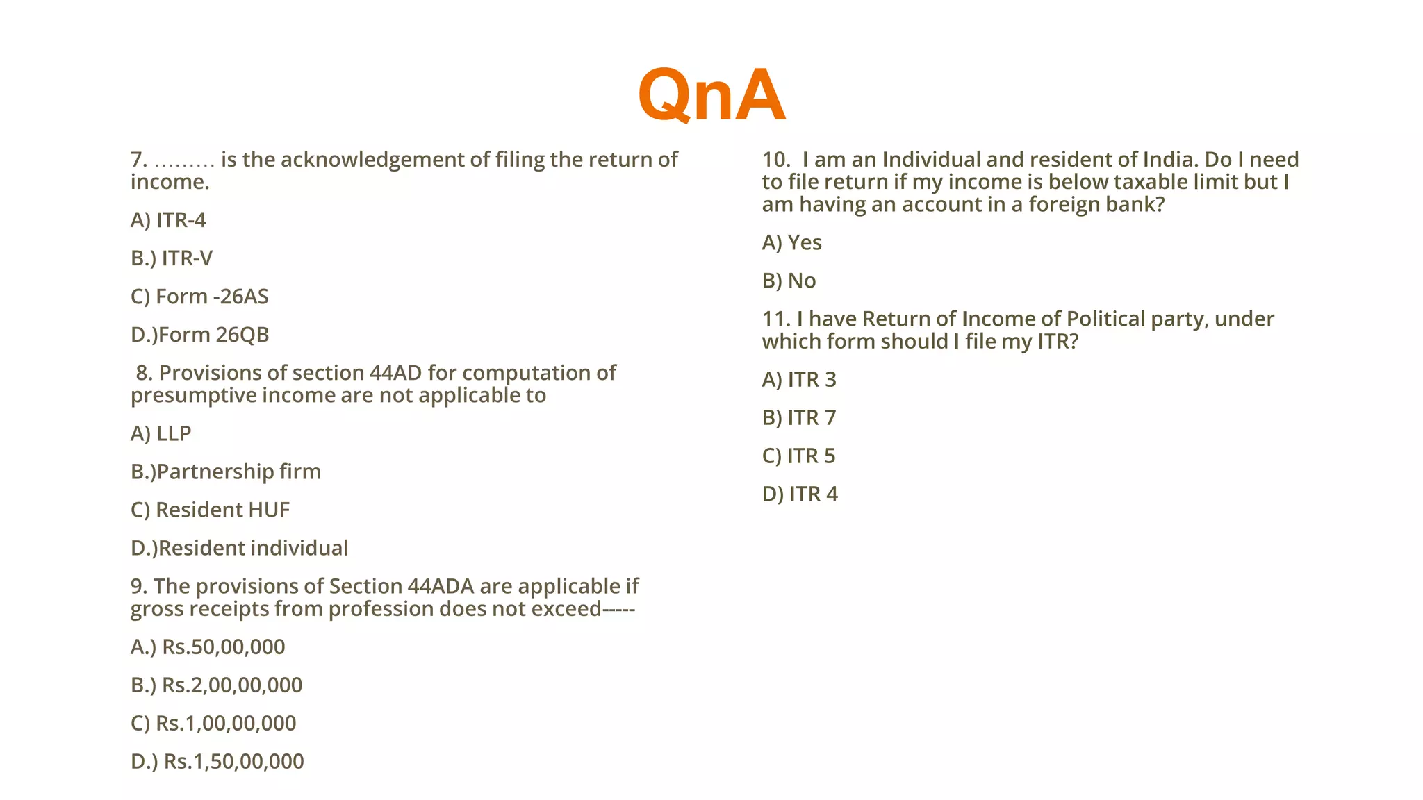 ITR filing ( Income Tax Return)