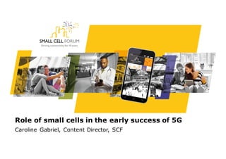 Role of small cells in the early success of 5G
Caroline Gabriel, Content Director, SCF
 