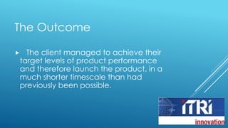 ITRI Innovation polymer compounding & fire testing case study | PPTX