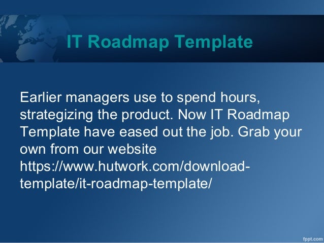 it roadmap template www