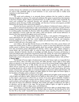 I troduction to Social Work Handout and practice | PDF