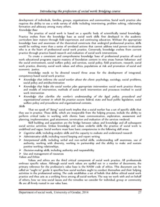 I troduction to Social Work Handout and practice | PDF